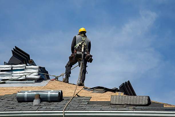 Professional Gutter Installation technician working in Grand Forks, ND